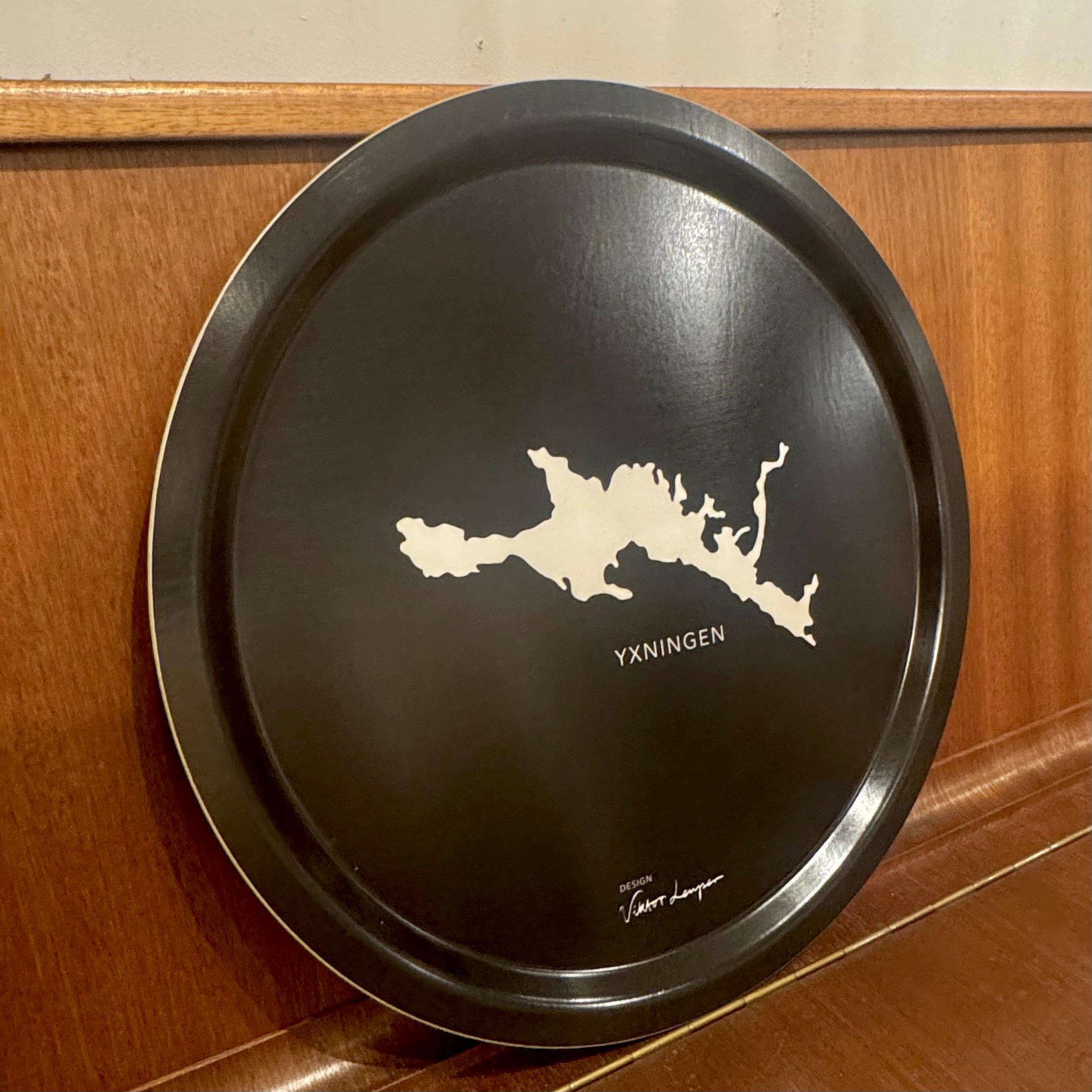 YXNINGEN Bricka 39Ø Svart