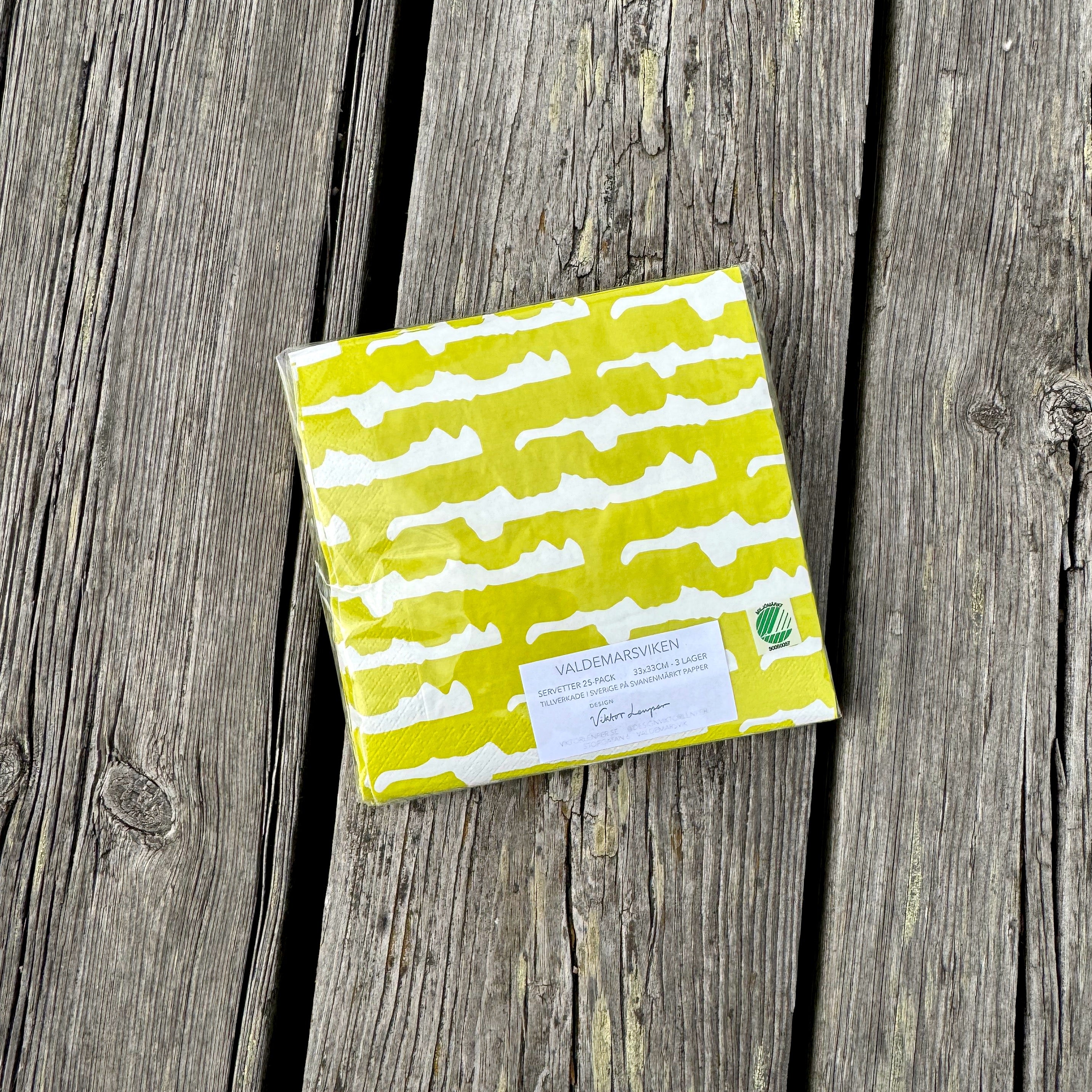 VALDEMARSVIKEN Servetter Lime