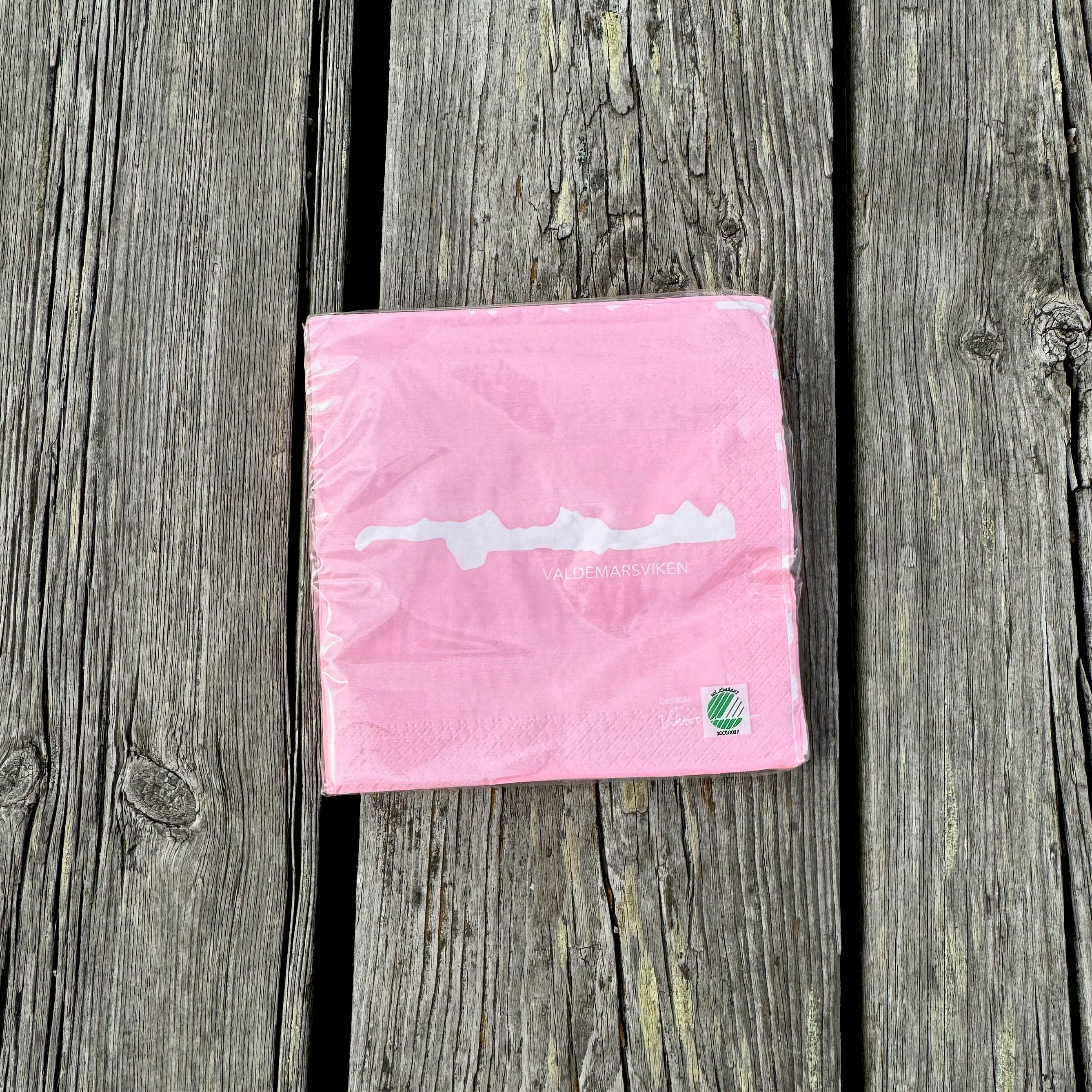 VALDEMARSVIKEN Servetter Rosa
